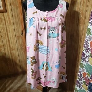 Nick & Nora womens dog print nightgown